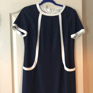 Boden navy/white dress